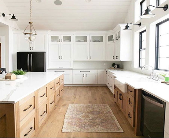 Rustic Charm of Natural Oak Kitchen Cabinets - UD Home Plus